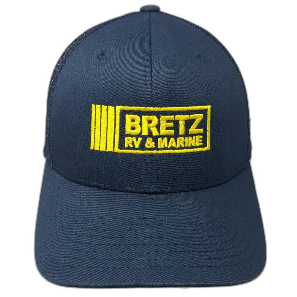 Yupoong Classics Trucker Hat Blue One Size Bretz RV & Marine Mesh Snapback